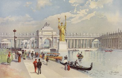 Looking East in the Grand Court by American School